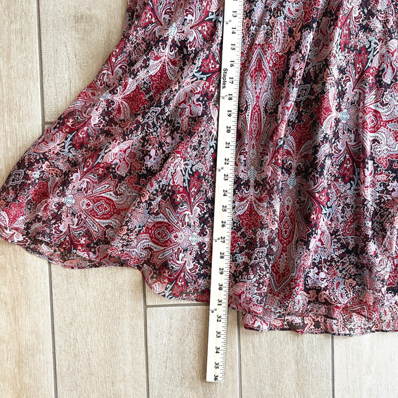 VTG Y2K Charter Club 100% Silk Midi Skirt Size 8P Fairy Grunge Whimsy Romantic - Picture 5 of 5